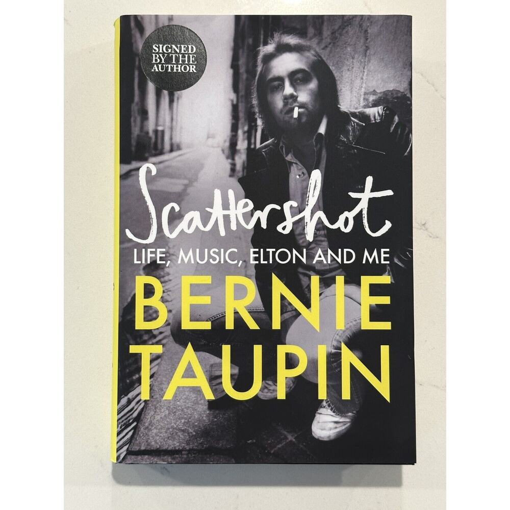Bernie Taupin Signed/Autographed Scattershot Book UK Edition Elton John